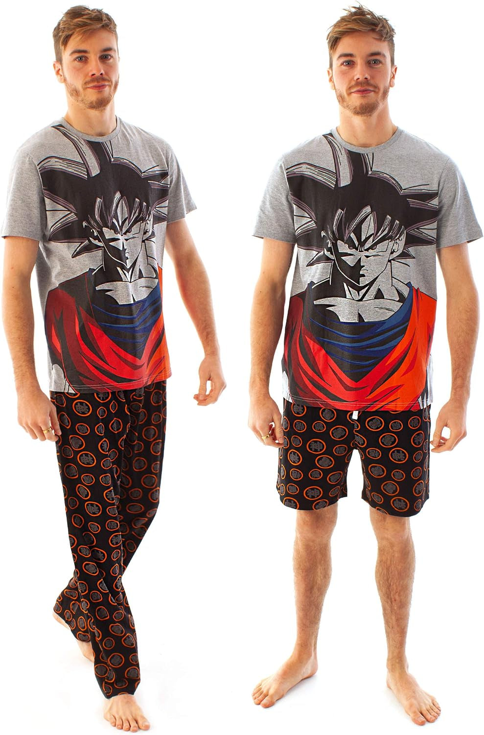 Dragonball Z Goku Character Men'S Pyjamas - Short or Long Leg Options